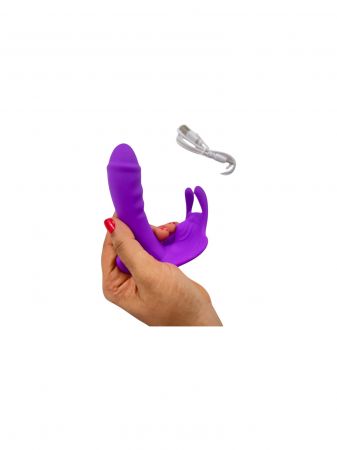 Dildo with Clit Massager - Remote Controlled 