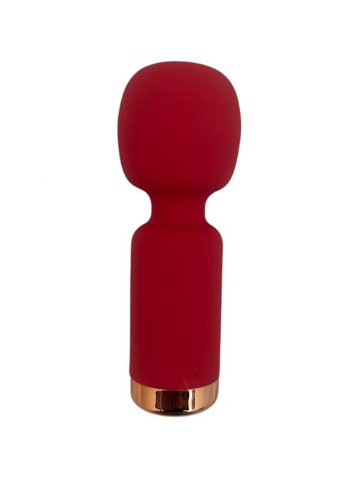 Small Silicon Wand Vibrator for Women held Purse